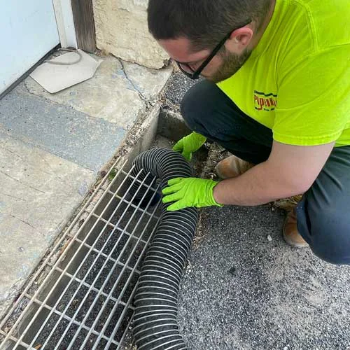 Pipeline Excavation sewer lateral smoke testing and drain line service